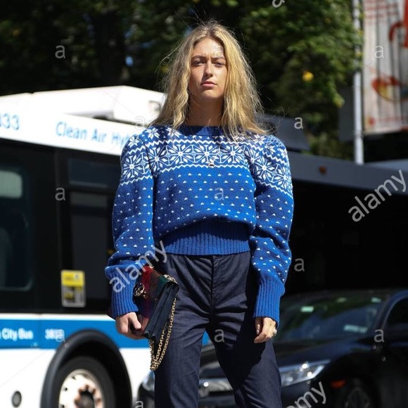Tory Burch Elyse Cardigan Blue Dahlia 